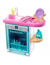 Set Barbie by Mattel Estate Masina de spalat vase cu accesorii