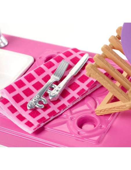 Set Barbie by Mattel Estate Masina de spalat vase cu accesorii