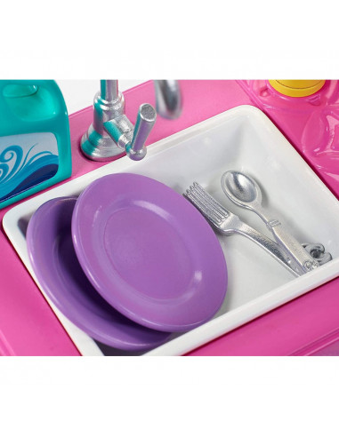 Set Barbie by Mattel Estate Masina de spalat vase cu accesorii