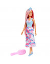 Papusa Barbie by Mattel Dreamtopia cu perie,MT-FXR94