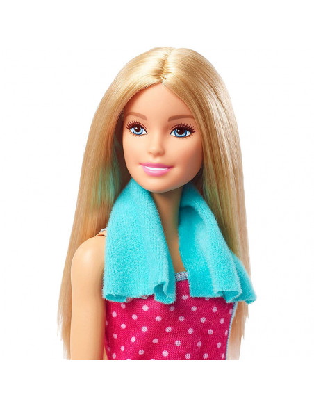 Set Barbie by Mattel Estate cabina dus cu papusa si