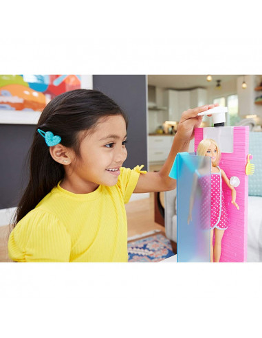 Set Barbie by Mattel Estate cabina dus cu papusa si