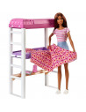 Set Barbie by Mattel Estate Birou cu pat supraetajat, papusa si