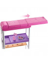 Set Barbie by Mattel Estate Birou cu pat supraetajat, papusa si