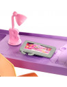 Set Barbie by Mattel Estate Birou cu pat supraetajat, papusa si