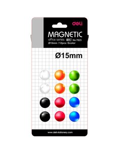 Magneti whiteboard Deli DLE7823, 15mm, 12 buc/set