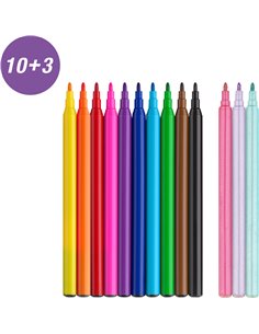Carioci Faber-Castell FC554213, 13 culori, Motiv unicorn 2