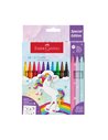 Carioci Faber-Castell FC554213, 13 culori, Motiv unicorn