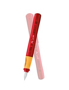 Stilou Pelikano junior 669242, Penita A, grip economic, pentru dreptaci, Rosu 2