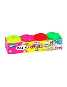 Plastilina usoara Modeling Dough Fatih 50610, 4x50g, Neon