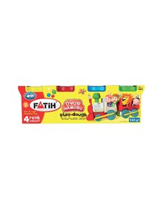 Plastilina usoara Modeling Dough Fatih 50060, 4x130g, Multicolor