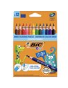 Creioane colorate BIC Evolution Triunghiulare, 12 buc/set