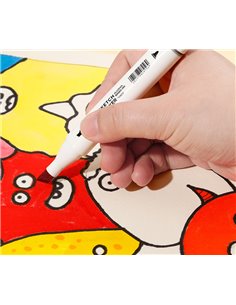 Set 80 markere sketching varf dublu rotund Deli DLE70803-12, cutie plastic 2