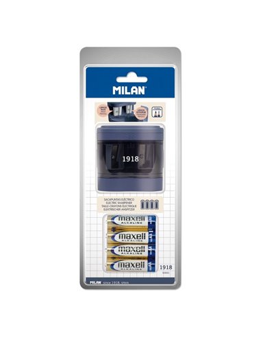 Ascutitoare electrica dubla Milan, Gri/Rosu Ascutitoare electrica dubla Milan, Gri/Rosu