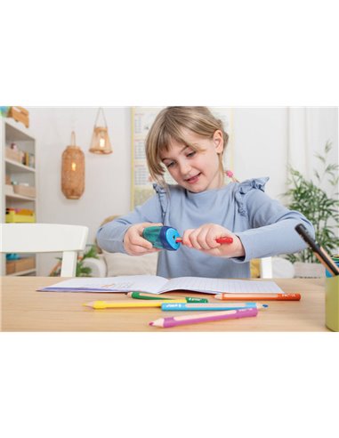 Ascutitoare dubla Griffix 701280, Albastru