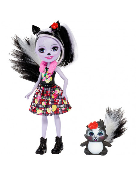 Papusa Enchantimals by Mattel Sage Skunk cu