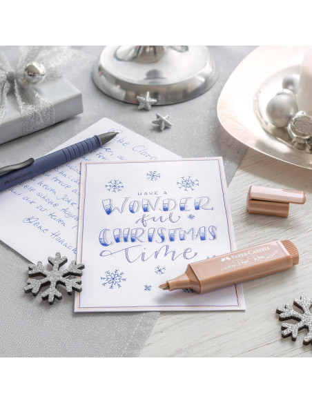 FC254676,Textmarker set 6 metalizat cutie carton 2024 faber-castell