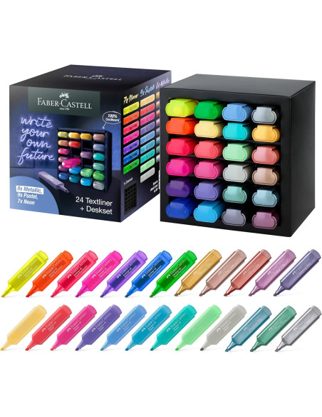 FC254602,Set birou 24 buc textmarker 46 faber-castell FC254602,Set birou 24 buc textmarker 46 faber-castell