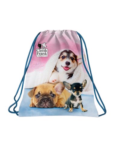 Sac incaltaminte Derform WOCF29, Motiv cute dogs