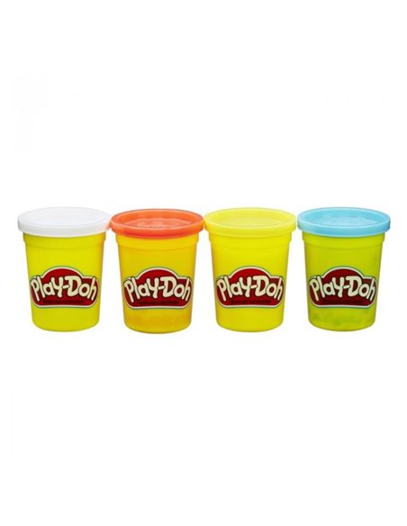 Plastilina PLAY-DOH B6508, 4 borcanase, Multicolor