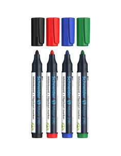 SD-2932,Marker Whiteboard Schneider Maxx 290 2 - 3 mm Varf Rotund - Set 4 buc