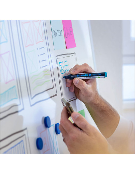 SD-2932,Marker Whiteboard Schneider Maxx 290 2 - 3 mm Varf Rotund - Set 4 buc SD-2932,Marker Whiteboard Schneider Maxx 290 2 - 3 mm Varf Rotund - Set 4 buc