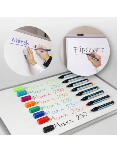 SD-2932,Marker Whiteboard Schneider Maxx 290 2 - 3 mm Varf Rotund - Set 4 buc SD-2932,Marker Whiteboard Schneider Maxx 290 2 - 3 mm Varf Rotund - Set 4 buc