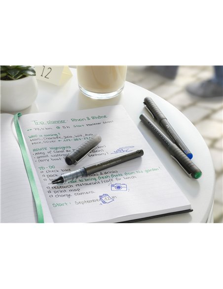 Roller free ink needle Faber-Castell FC348602, 0.5 mm, Negru