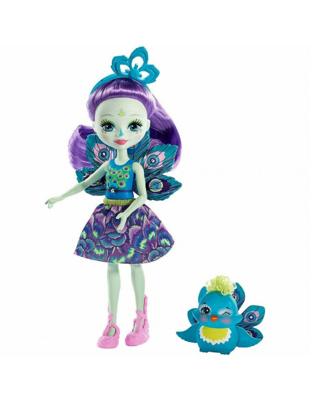 Papusa Enchantimals by Mattel Patter Peacock cu