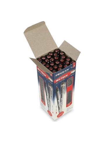 Pix Pensan My Tech 2240R, 0.7 mm, 24 buc/set, Rosu