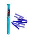Stilou cu cerneala termosensibila si penita ascunsa + Rezerve, Motiv bird, Bleu