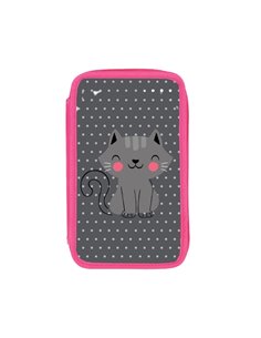 Penar neechipat cu 3 fermoare S-COOL SC2471, Motiv I am so purrfect 2
