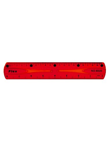 Rigla fexibila 20 cm, Culori asortate