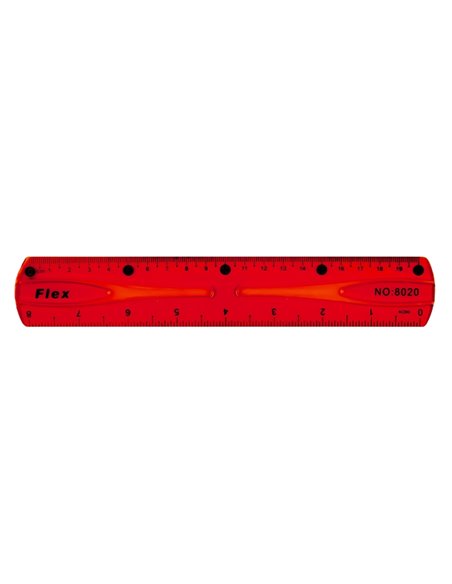 Rigla fexibila 20 cm, Culori asortate