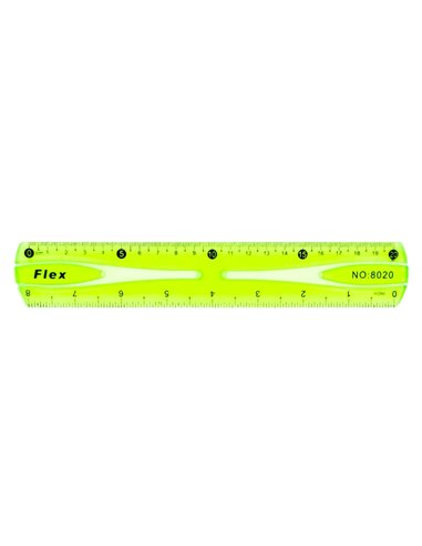 Rigla fexibila 20 cm, Culori asortate