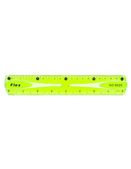 Rigla fexibila 20 cm, Culori asortate