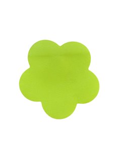 Notez adeziv in forma de floare, 100 coli, Verde neon