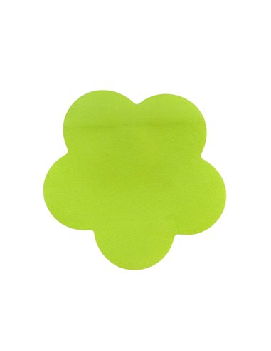 Notez adeziv in forma de floare, 100 coli, Verde neon