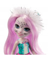 Papusa Enchantimals by Mattel Sybill Snow Leopard cu figurina