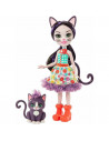 Papusa Enchantimals by Mattel Ciesta Cat cu figurina