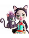 Papusa Enchantimals by Mattel Ciesta Cat cu figurina