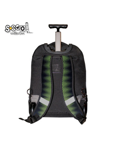 SC2543,Ghiozdan scolar premium tip troller, compartiment laptop S-COOL SC2543