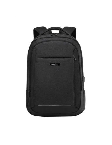 OF581,Ghiozdan compartiment laptop, model lux 600D OFFISHOP, Negru