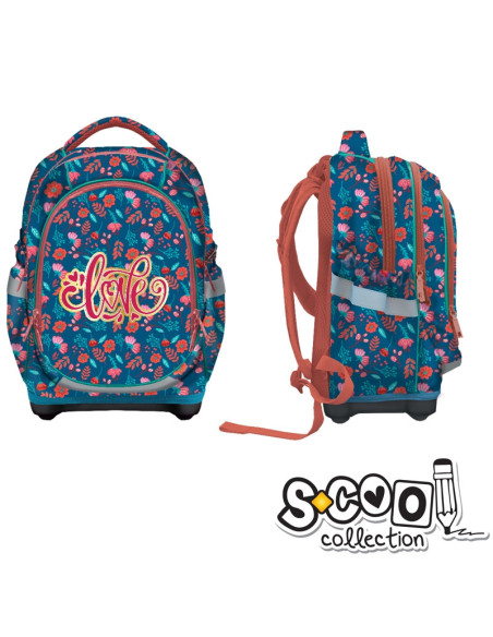 SC1030,Ghiozdan anatomic LOVE, 42x34x22cm - S-COOL