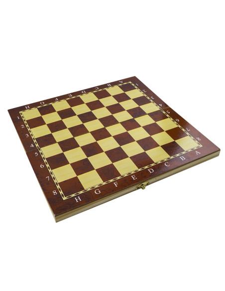 ROB-S3037,Joc 3 in 1: sah, table, dame! Cutie lemn, 29.5x14.5 cm