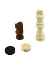 ROB-S3037,Joc 3 in 1: sah, table, dame! Cutie lemn, 29.5x14.5 cm