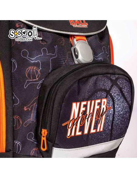 SC2659,Ghiozdan anatomic NEVER GIVE UP, 41x28x21 cm - S-COOL