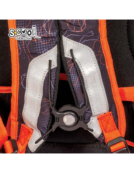 SC2659,Ghiozdan anatomic NEVER GIVE UP, 41x28x21 cm - S-COOL