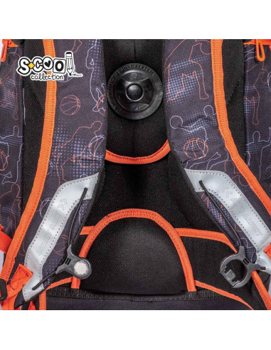 SC2659,Ghiozdan anatomic NEVER GIVE UP, 41x28x21 cm - S-COOL