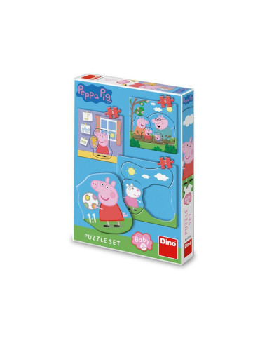 ROB-325135,Puzzle 3 in 1, Peppa Pig - DINO TOYS